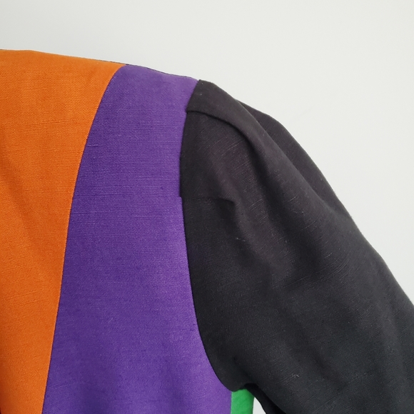 Kira | Colour block black dress - Size 6 sheath with sleeves - Picture 4 of 16